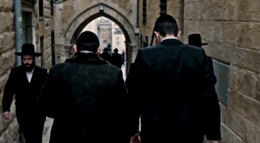 A father and son cross another threshold
